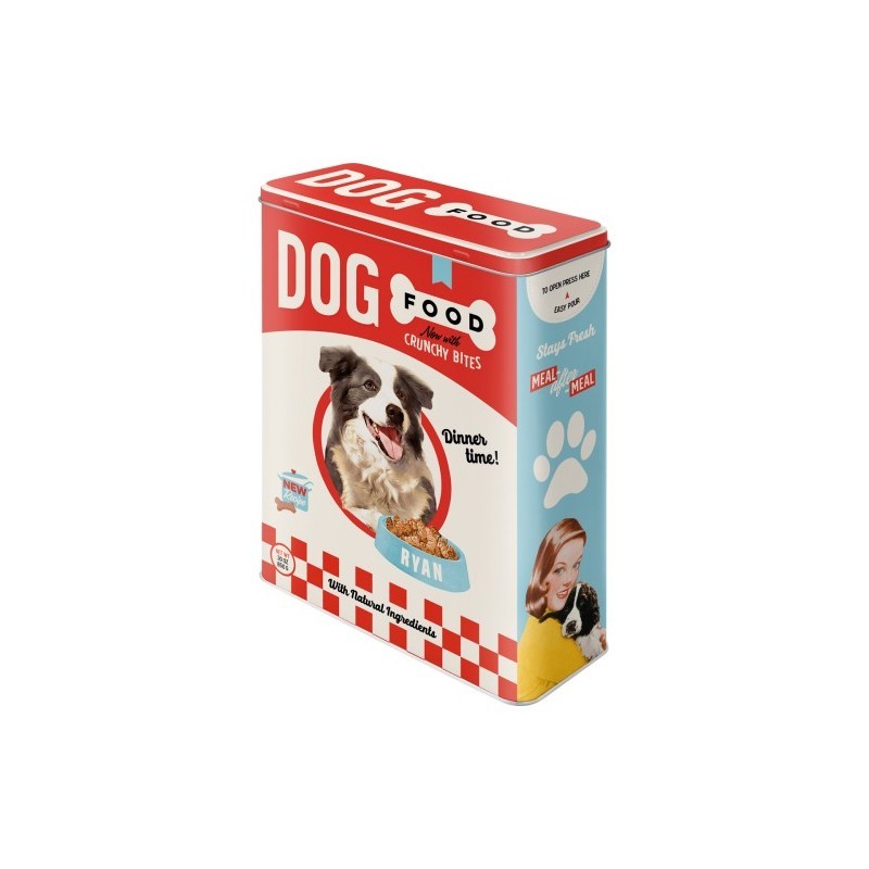 CAIXA DE METALL XL DOG FOOD